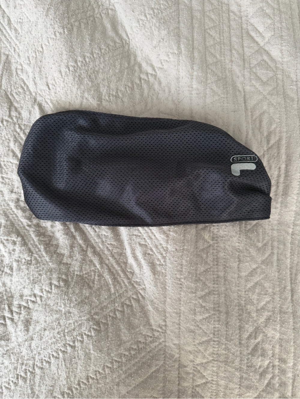 Fila Black Mesh Sport Headband